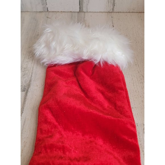 C monogram letter stocking bell plush Xmas home decor hanging - Picture 5 of 6